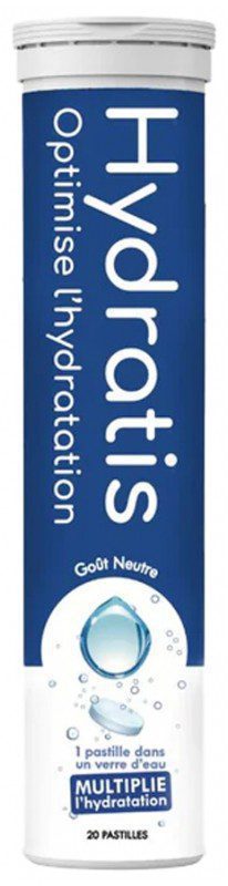 Hydratis - Solution d'Hydratation 20 Pastilles Effervescentes - Arôme : Neutre