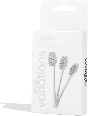 MyVariations - Pack 3 têtes de brosse à dents Ivory-White