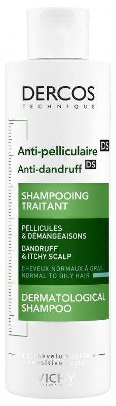 Vichy - Dercos Shampoing Traitant Anti-Pelliculaire Cheveux Normaux à Gras 200 ml