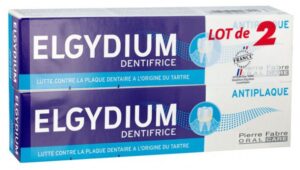 Elgydium - Dentifrice Anti Plaque 50 ml Lot de 2 x 75 ml
