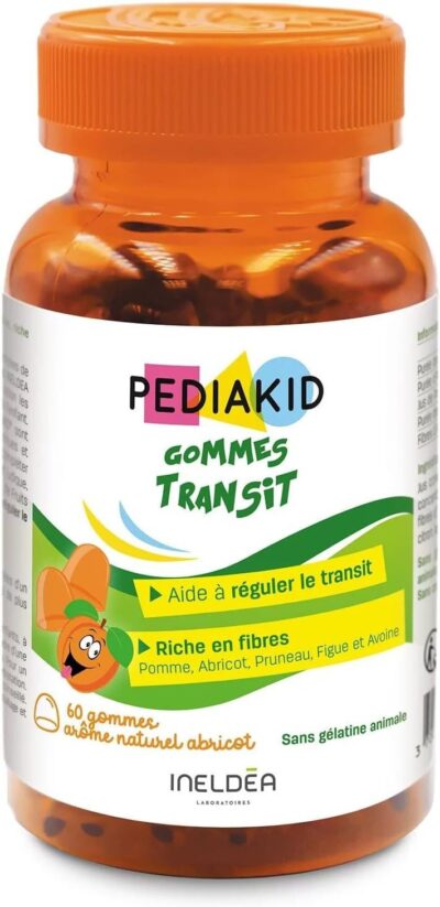 Pediakid - Gommes Transit Goût Abricot - 60 gommes