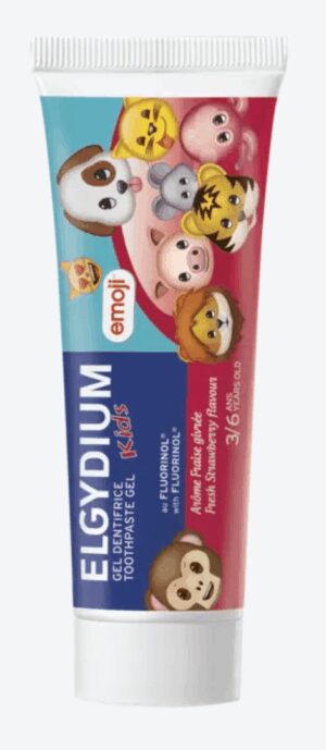 Elgydium - Kids Emoji Arôme Fraise givrée 3/6 ans