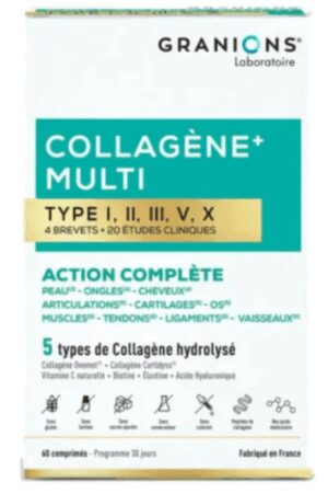 Granions - Collagène Multi Type I-II-III-V-X 60 comprimés