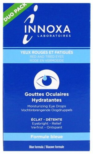 Innoxa - Gouttes Oculaires Hydratantes Yeux Rouges et Fatigués Lot de 2 x 10 ml