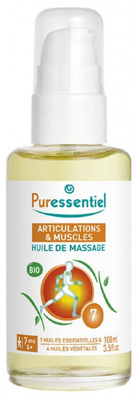 Puressentiel - Articulations & Muscles Huile de Massage Arnica Gaulthérie Bio 100 ml