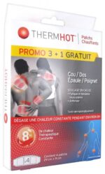 Thermhot - 3 Patchs Chauffants Cou/Dos/Epaule/Poignet + 1 Gratuit