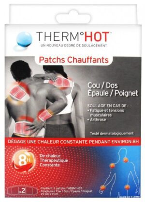 Thermhot - 2 Patchs Chauffants Cou/Dos/Épaule/Poignet