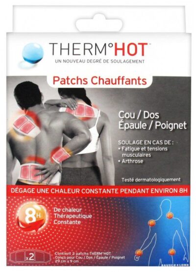 Thermhot - 2 Patchs Chauffants Cou/Dos/Épaule/Poignet