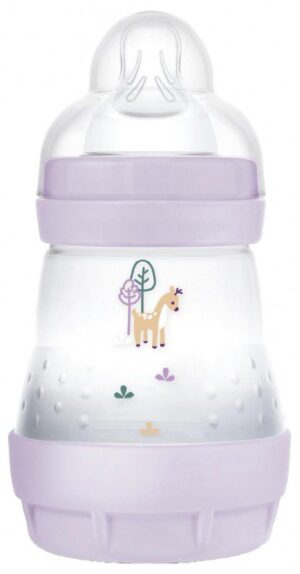 Mam - Biberon Easy Start 160 ml 0 Mois et + Débit 1 - Couleur : Lilas