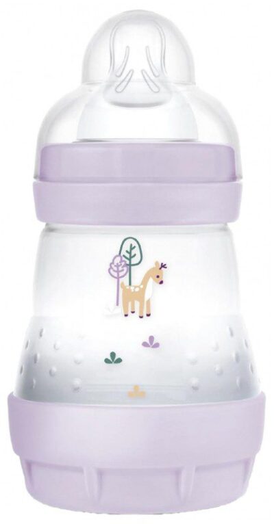 Mam - Biberon Easy Start 160 ml 0 Mois et + Débit 1 - Couleur : Lilas