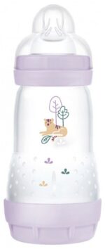 Mam - Biberon Easy Start 260 ml 2 Mois et + Débit 2 - Lilas