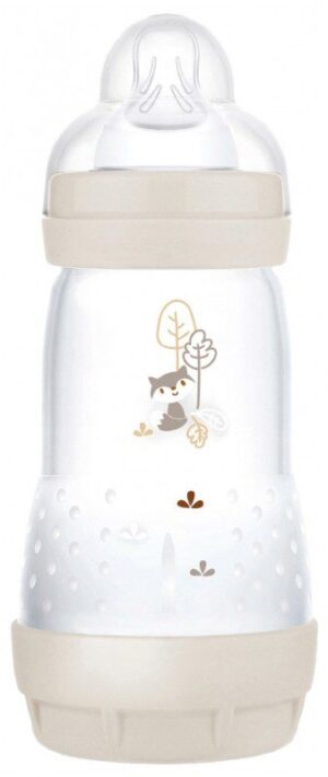 Mam - Biberon Easy Start 260 ml 2 Mois et + Débit 2 - Sable