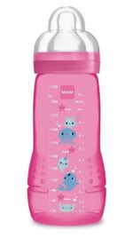 Mam - Biberon Easy Active +6 mois rose débit X - 330ml
