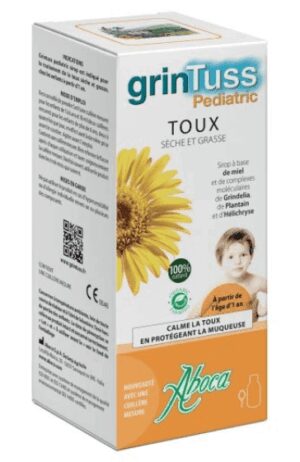 Aboca - GrinTuss Pediatric Sirop Toux Sèche et Grasse 180g