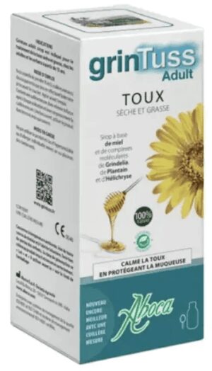 Aboca - GrinTuss Adult Sirop Toux Sèche et Grasse 180g