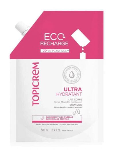 Topicrem - Hydra+ UH Lait Corps Eco-Recharge 500ml