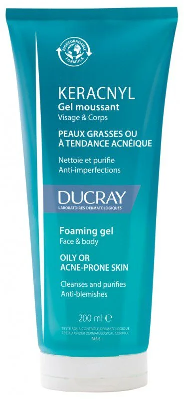 Ducray - Keracnyl Gel Moussant 200 ml