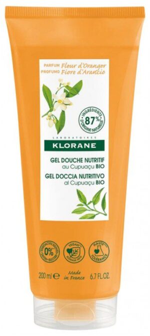 Klorane - Gel Douche Nutritif au Cupuaçu Bio Fleur d'Oranger 200 ml