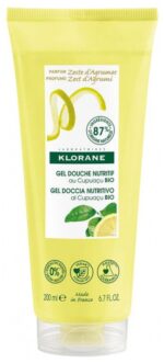 Klorane - Gel Douche Nutritif au Cupuaçu Bio Zeste d'Agrumes 200 ml