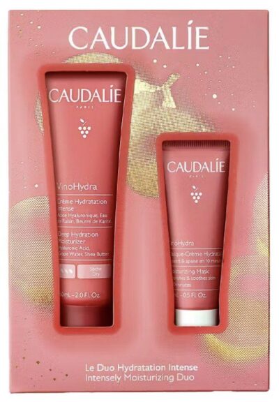 Caudalie - VinoHydra Coffret Crème Hydratation Intense 60 ml + Masque-Crème Hydratant 15 ml Offert