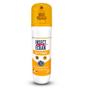 Insect écran - Insect Ecran - Anti-Tiques 100ml - Répulsif Peau Dès 24 Mois - Zones Tempérées