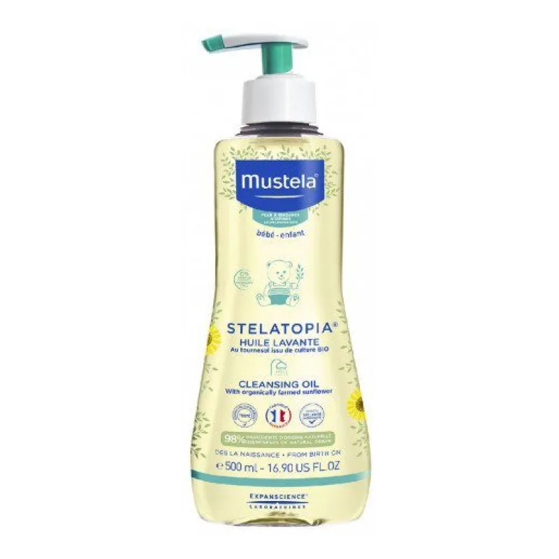 HUILE Lavante Peau à Tendance Atopique Mustela 500ml