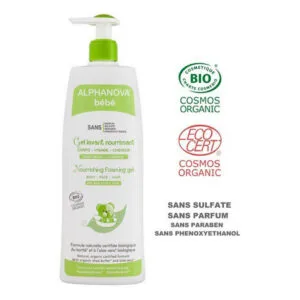 Alphanova - bébé - Gel lavant nourissant BIO - Corps, visage, cheveux - 500ml
