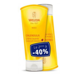 Weleda - Crème lavante corps et cheveux - Lot de 2 x 200ml