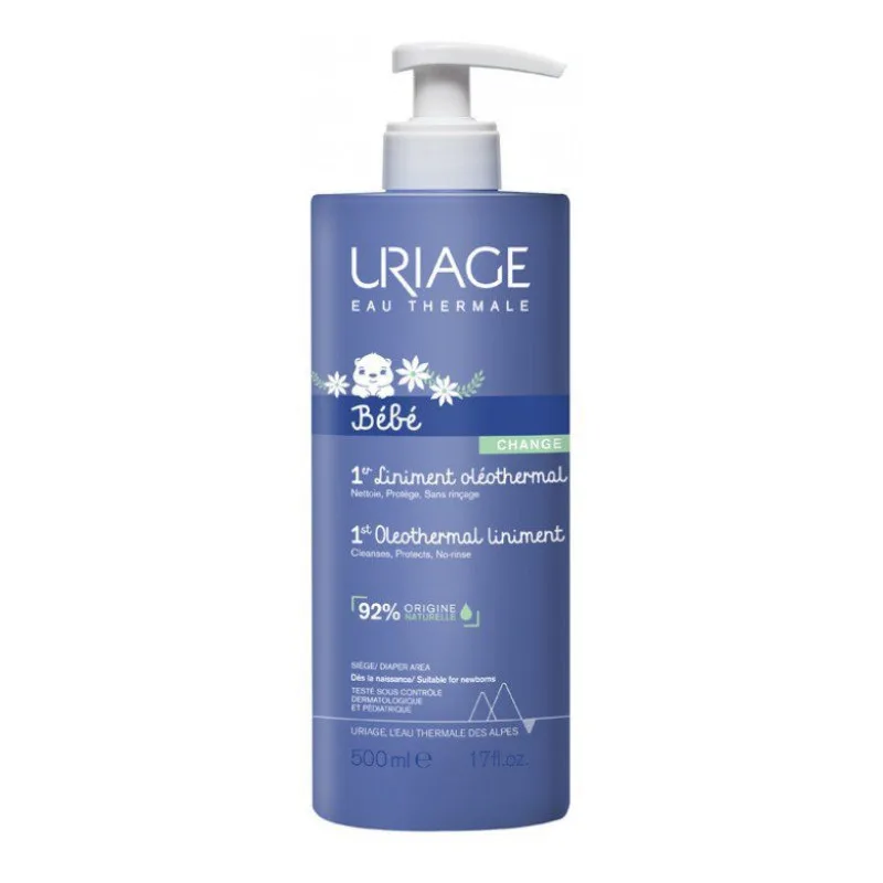 EAU THERMALE Bébé 1er Liminent Oléothermal Nettoie, Protège, Uriage 500ml