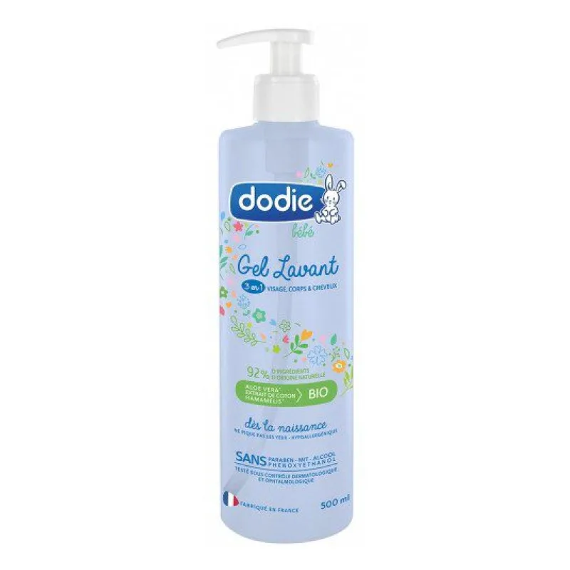 GEL Lavant 3en1 Visage, Corps et Cheveuml Dodie X 500