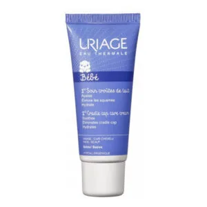 Uriage - eau thermale - Bébé - 1er soin croutes de lait - Apaise, élimine les squames, hydrate - 40ml
