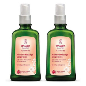 Weleda - Maternité - Huile de massage vergetures - Lot de 2 x 200ml