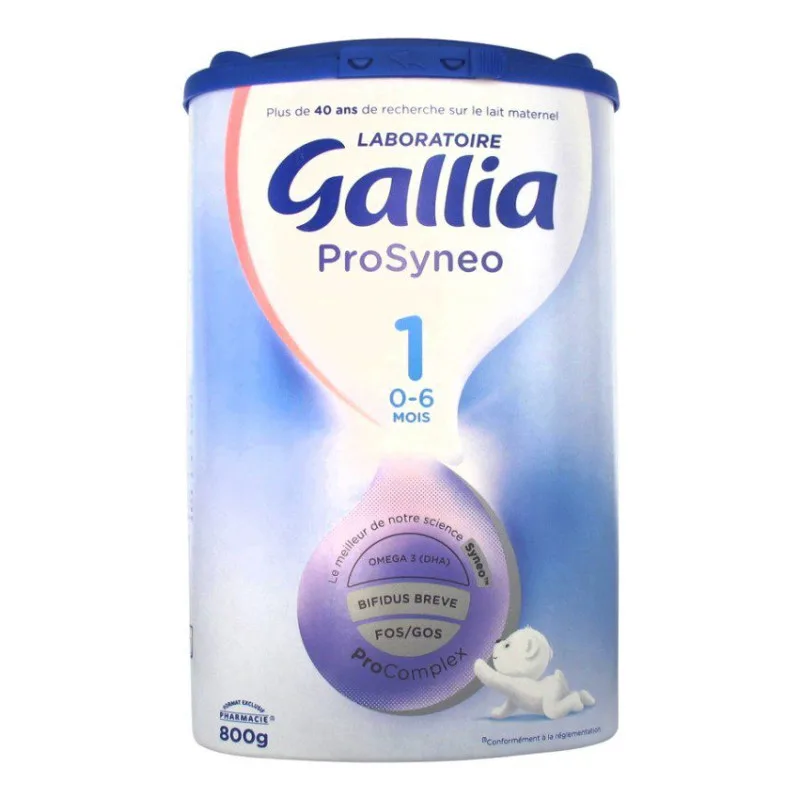 LAIT INFANTILE Prosyneo 1 0 6Mois Laboratoire Gallia 800g
