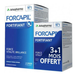 Arkopharma - FORCAPIL - Cheveux et ongles - Formule fortifiante - 3+1 mois offert