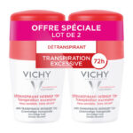 SOIN Détranspirant Intensif 72h Transpiration Excessive Peau Sensible, Sans Vichy Laboratoires Lot de 2 X 50ml