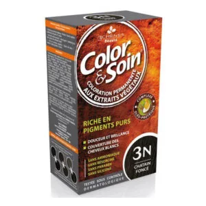 COLORATION Riche en Pigments Purs 3N Châtain Foncé Color & Soin 135ml