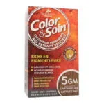 COLORATION Riche en Pigments Purs 5GM Châtain Clair Cappuccino Color & Soin 135ml