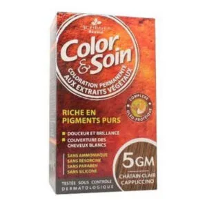 COLORATION Riche en Pigments Purs 5GM Châtain Clair Cappuccino Color & Soin 135ml