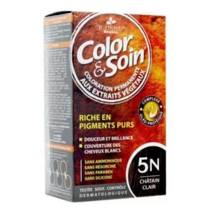 COLORATION Riche en Pigments Purs 5N Châtain Clair Color & Soin 135ml