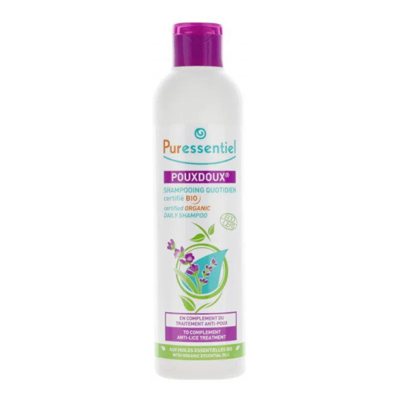 SHAMPOOING Pouxdoux Quotidien Certifié BIO Puressentiel 200ml