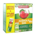 COMPRIMÉS Acérola 500 BIO + 12 Offerts SUPERDIET 24 Comprimés