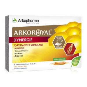 Arkopharma - Dynergie - Ginseng gelée royale - 20 ampoules de 10ml