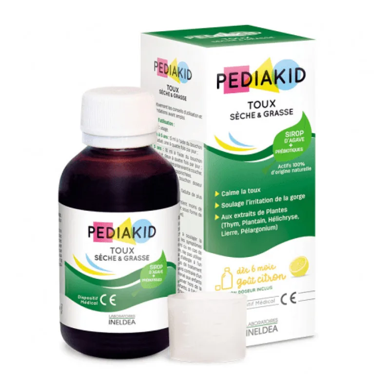 SIROP Toux Sèche & Grasse Calme la Toux et Laboratoires Ineldea 125ml