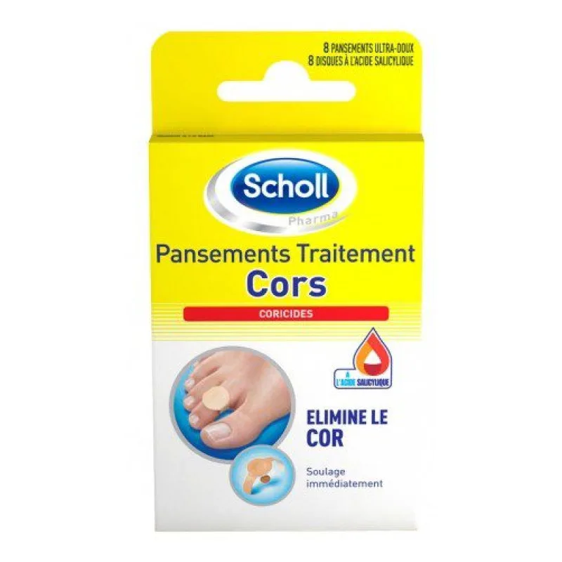 SEMELLES Pansements Traitement Cors Coricides Elimine le Cor Soulage Scholl