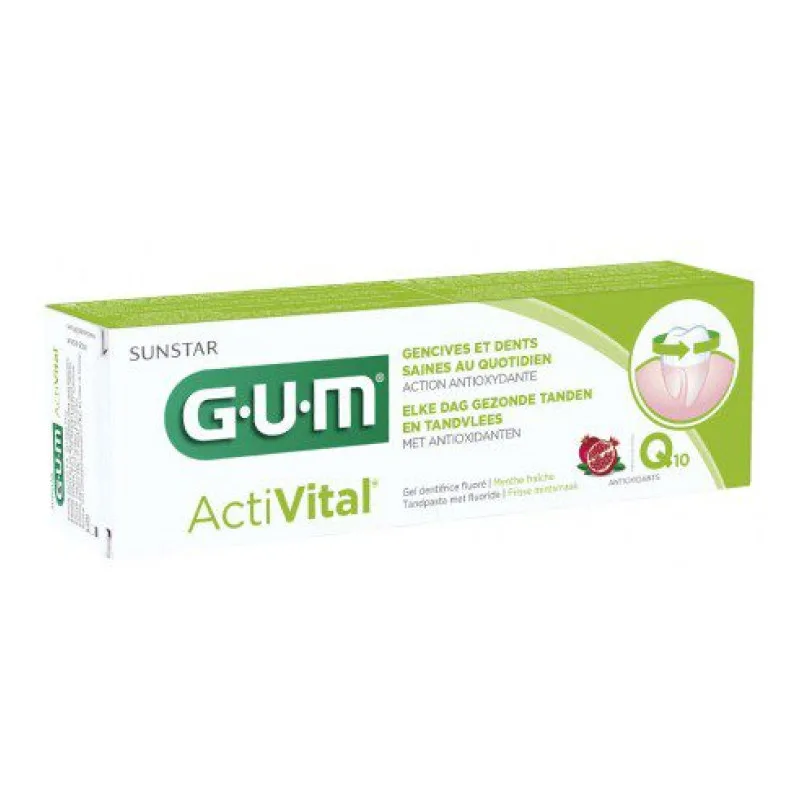 DENTIFRICE GUM Activital Gencives et Dents Saines au Quotidien Sunstar 75ml