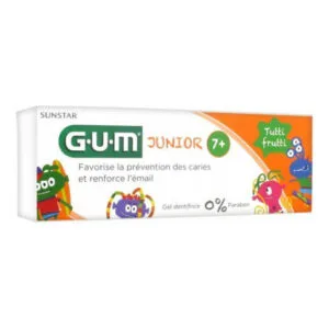 Sunstar - GUM Junior - (7+) - Aide à la prévention des caries - Tutti-fruiti - 50ml