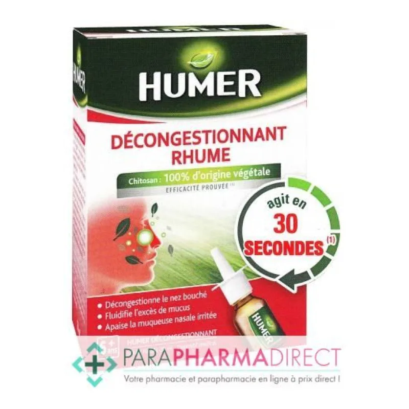 SPRAY Décongestionnant Rhume Nasal Humer 20ml