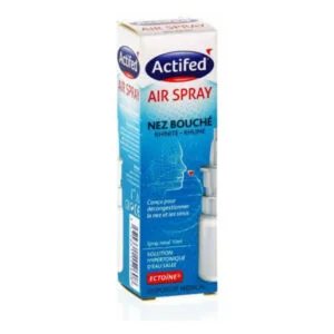 Air spray - Nez bouché - Rhnite / Rhume - Conçu pour décongestionner le nez et les sinus - 10ml