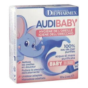 Audibaby - Hygiène de l'oreille - Nettoie les oreilles en douceur - 10 x 2ml