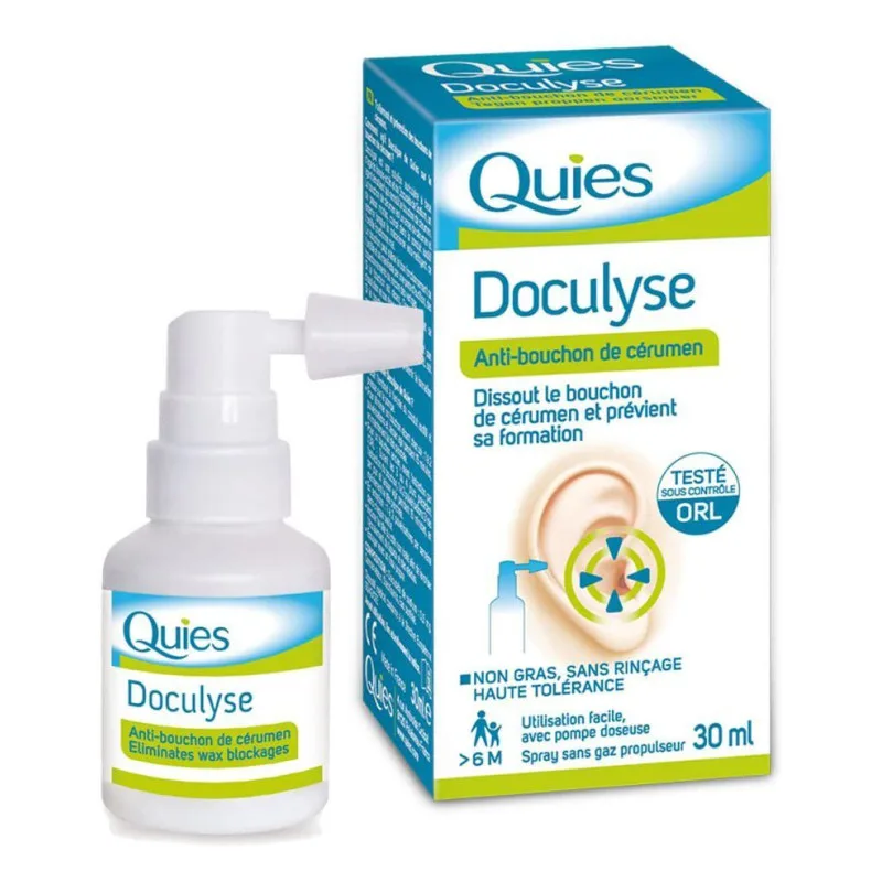SPRAY ANTI BOUCHON de Cérumen Quies Docuspray 30ml